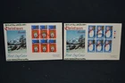 GB first day covers 1966 Christmas set of 2 with blocks of 6 on special covers