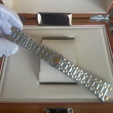 28mm Two Tone Watch Band Bracelet Fits AP Royal Oak Offshore 42mm 4.5mm Link