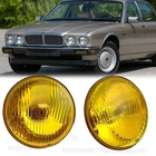 Pair 5.75" 5-3/4" Glass Headlight Housing Hi/Lo Beam For H4 LED HID Halogen Bulb