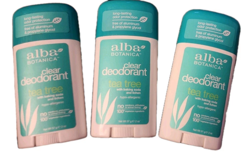 Alba Botanica TEA TREE Aluminum Free  Deodorant Stick 2oz (57g) NEW VHTF* READ* - Image 2 of 4