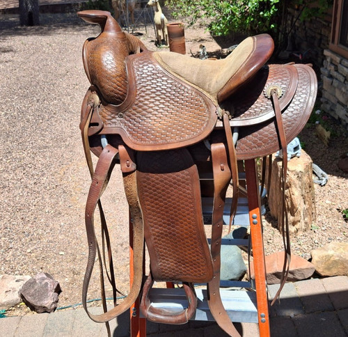 Western Saddle Fine Condition Joe Kimbro Los Angeles 15 inch