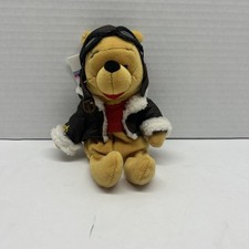 The Disney Store Vintage Pilot Winnie the Pooh Mini Bean Bag-Beanie NWT