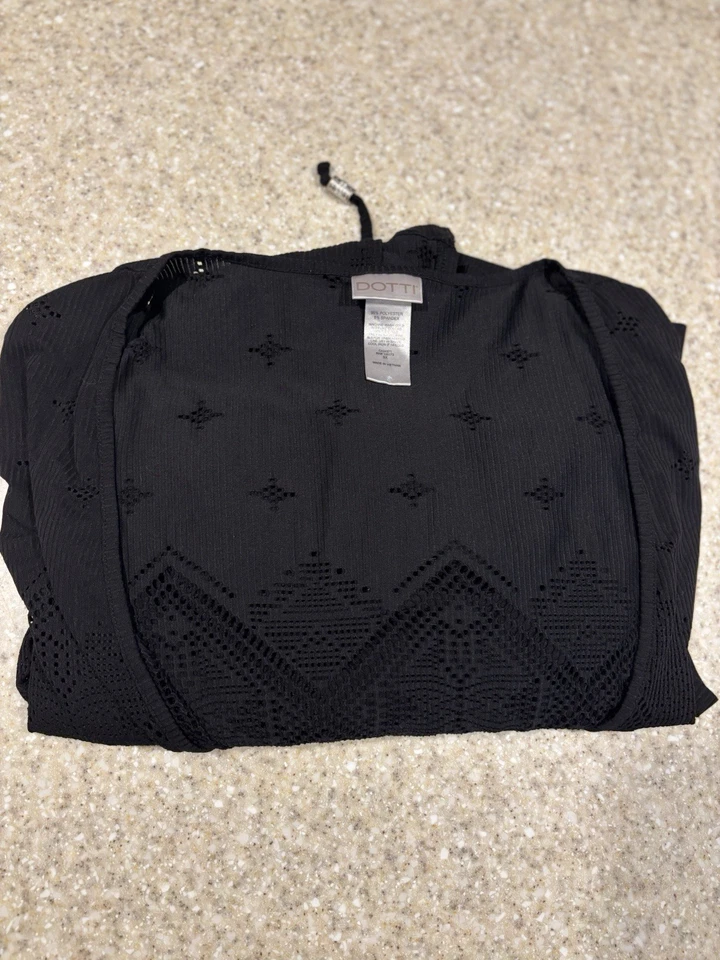 Traje de baño cómodo negro para mujer Dotti con cordón talla grande 3XL Foto 4 de 4