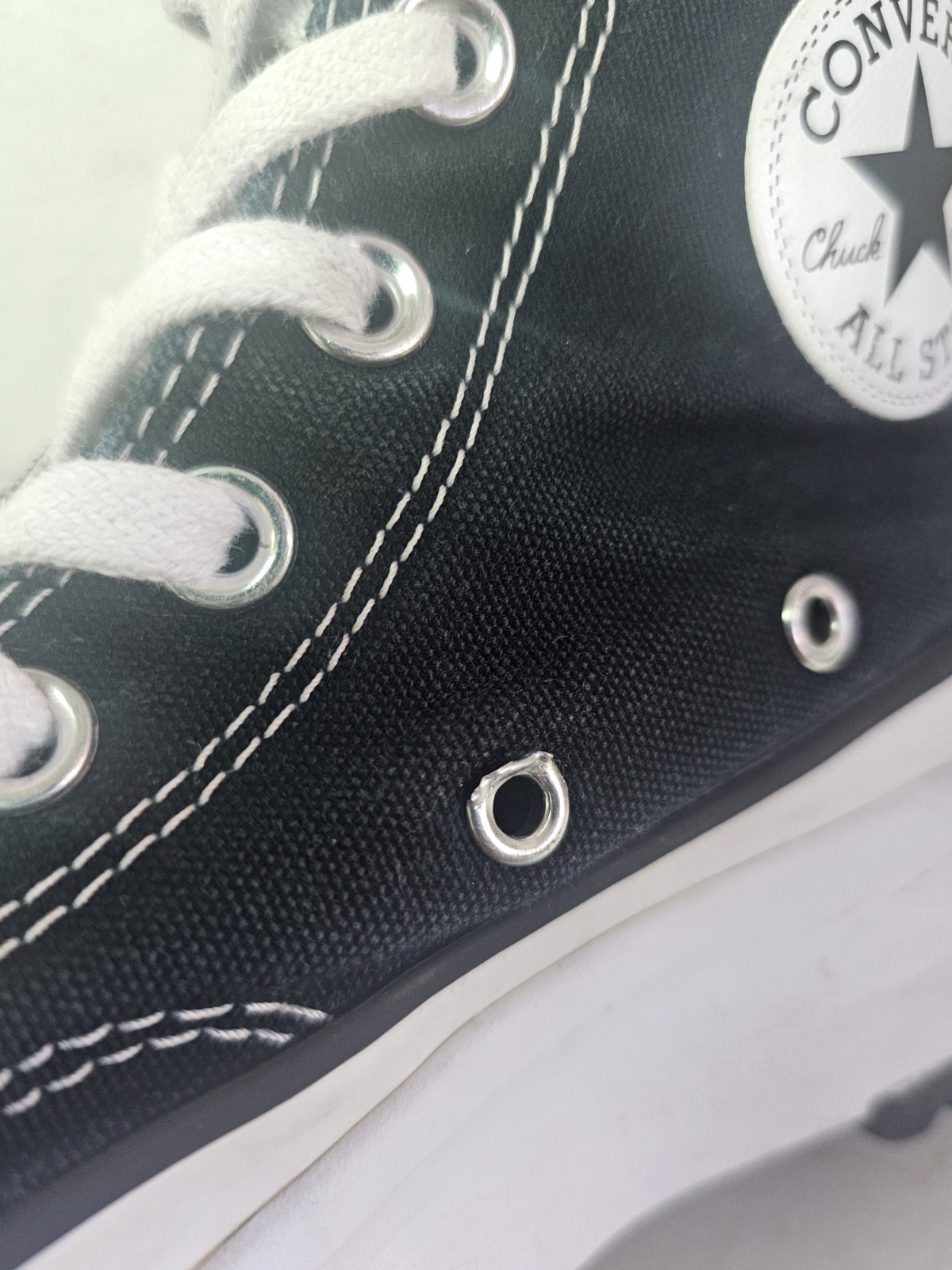 Converse Run Star Hike Black Canvas Shoes Sneakers 166800C Womens Size 7 men 5.5 thumbnail 6