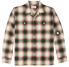 Filson Elk Heights Camp Shirt - SMALL - 20263534 Rust Pine Grove Plaid Ombre CC