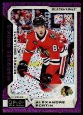 2018-19 O-Pee-Chee Platinum Violet Pixels Alexandre Fortin Rookie Chicago