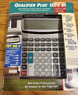 Calculated Industries 43430 Qualifier Plus IIIfx Desktop Real Estate Calculator
