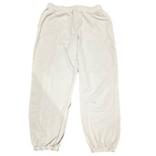 Zara White/Grey Unisex Sweatpants- Size Medium
