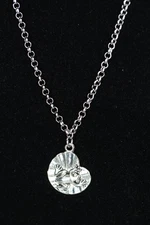 Frog Necklace Silver Pewter Charm 1" Pendant 3mm Stainless Chain 18" Lilly pad