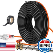 45FT 3FT-200FT Pipe Heating Cable for Pipe Freeze Protection, Heat Cable for Wa
