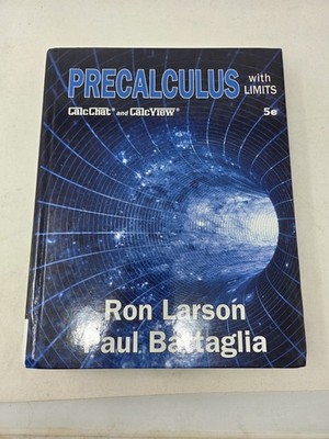 Precalculus with Limits, 5th - Hardcover, by Larson Ron; Battaglia - Very Good