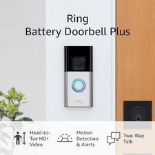 Battery Doorbell Plus  Head-to-Toe HD Video, motion 1 doorbell Doorbell only