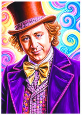 WILLY WONKA * Fun Novelty * MOVIE * Art Card * ATC ACEO