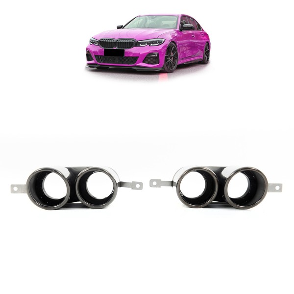 Auspuffblenden Esd Blenden Schwarz Passt Passend FüR Bmw 3Er G20 G21-image
