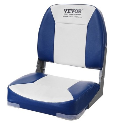 18.9in Boat Captain Seat Fold-Down Backrest Durable Rust-Proof Build