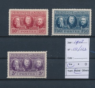 LT18321 Monaco 1928 portraits monarchs fine lot MNH
