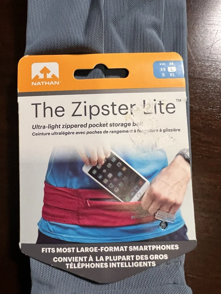 Cinturón de almacenamiento de bolsillo The Zipster Lite talla grande gris Foto 4 de 4