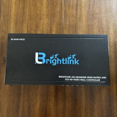 Brightlink BL-4X4S-VW22 4x4 Seamless HDMI Matrix Video Wall Controller Black