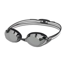 Speedo Adult Vanquisher 3.0 Mirrored Swimming Goggles, Black/Smoke/Silver Mirror