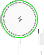 Max 15W Magnetic Wireless Charger | Fast Mag-Safe Charging Pad, Compatible with 