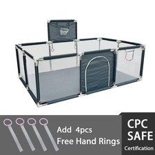 Playpens for Baby with Pull Rings Indoor Baby Playground Kids Balls Pool Activit
