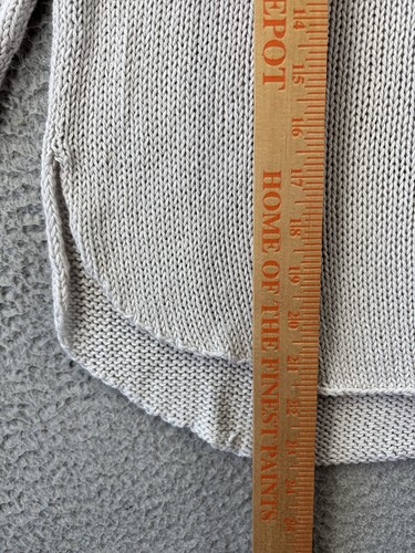 Wooden Ships Sweater XS/Small Beige V Neck Lightweight Open Knit Beachy - Picture 5 of 9