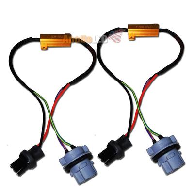 2pcs 7440 T20 Hyper Flash Error Fix Canbus Wiring LED Turn Signal Light