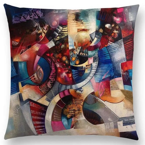 New Abstract Style Emotion Pattern Fantasy Seasons Cushion Cover Pillow Case - Picture 13 of 49