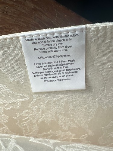 SPODE Christmas Tree Damask Cotton Blend Placemats Set/4 New Avanti Linens A2 - Picture 13 of 13
