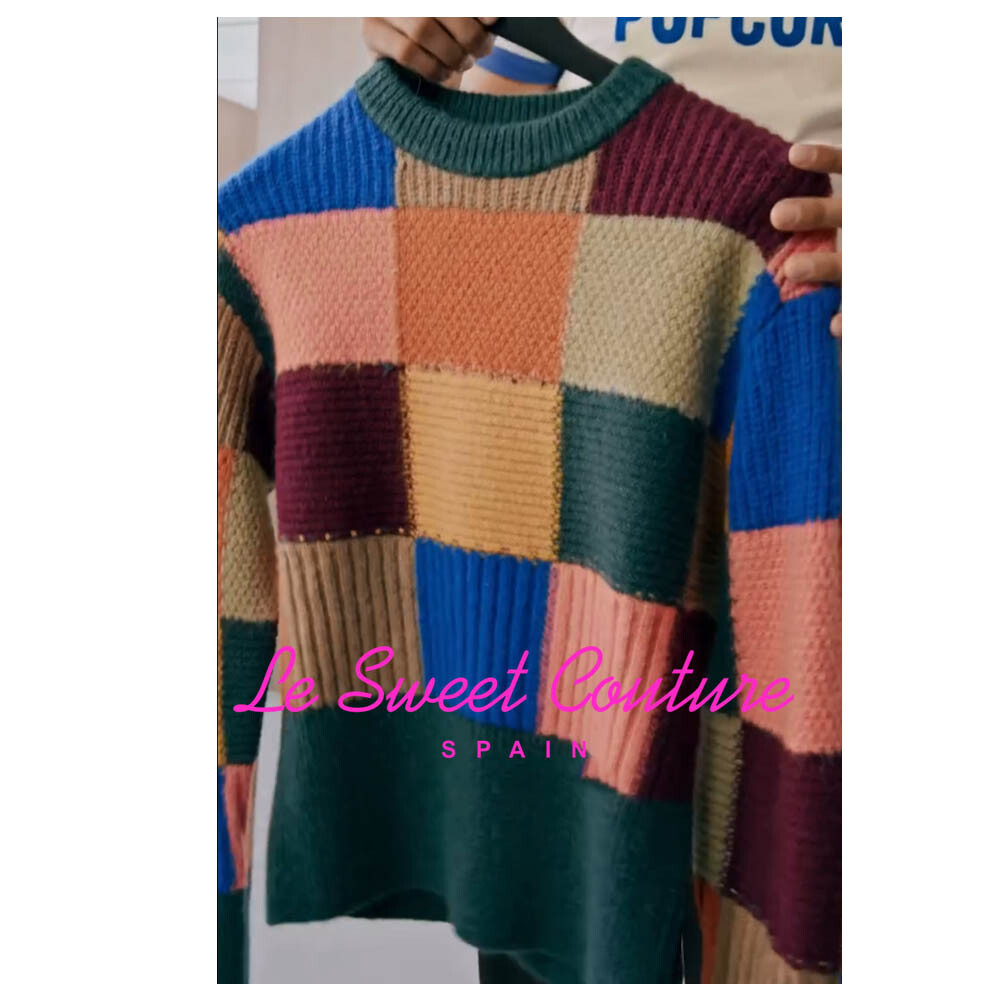 ZARA UNISEX NWT FW24 COLOUR BLOCK SWEATER X HARRY LAMBERT ZARA UNISEX NWT FW24 COLOUR BLOCK SWEATER X HARRY LAMBERT