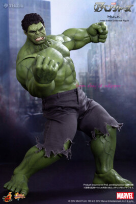 Perfect Hot Toys Mms186 1/6 The Avengers Hulk Actin Figure In