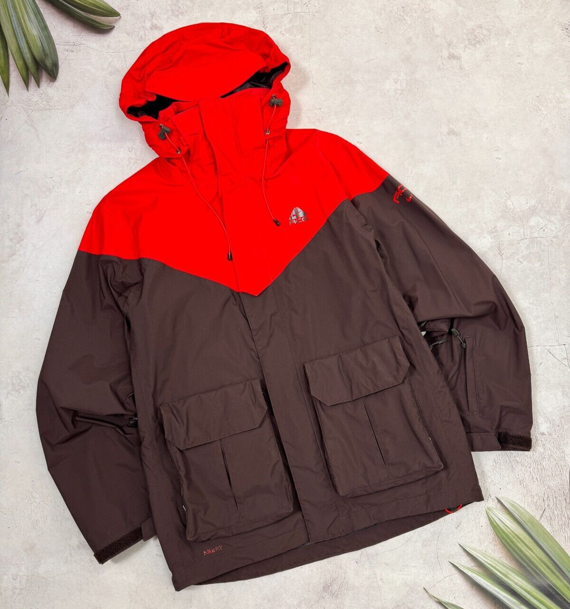 Vintage Nike Acg Ski Jacket Snowboard Red & Brown Vintage Nike Acg Ski Jacket Snowboard Red & Brown