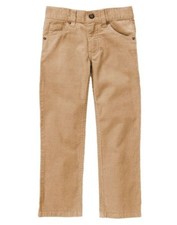 NEW Gymboree Boys Size 4 Slim Corduroy Cotton Pants Adjustable Waist