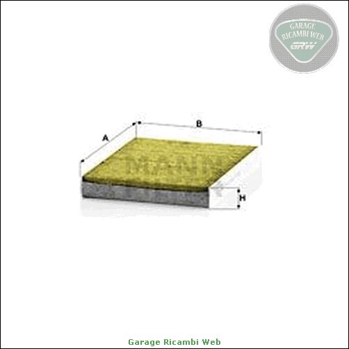 FP2335KIT Filtro aria abitacolo Mann-Filter per FIAT PUNTO DOBLO IDEA LANCIA YP