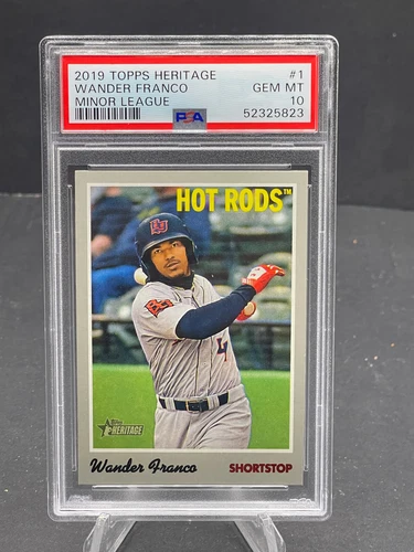 2019 WANDER FRANCO TOPPS HERITAGE MINOR LEAGUE ROOKIE CARD #1 PSA 10 GEM MINT RC