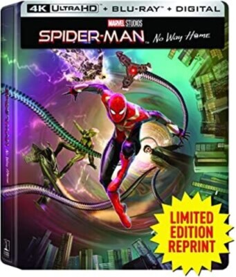 Spider-Man: No Way Home [SteelBook] [4K Ultra HD Blu-ray/Blu-ray] - BRAND NEW