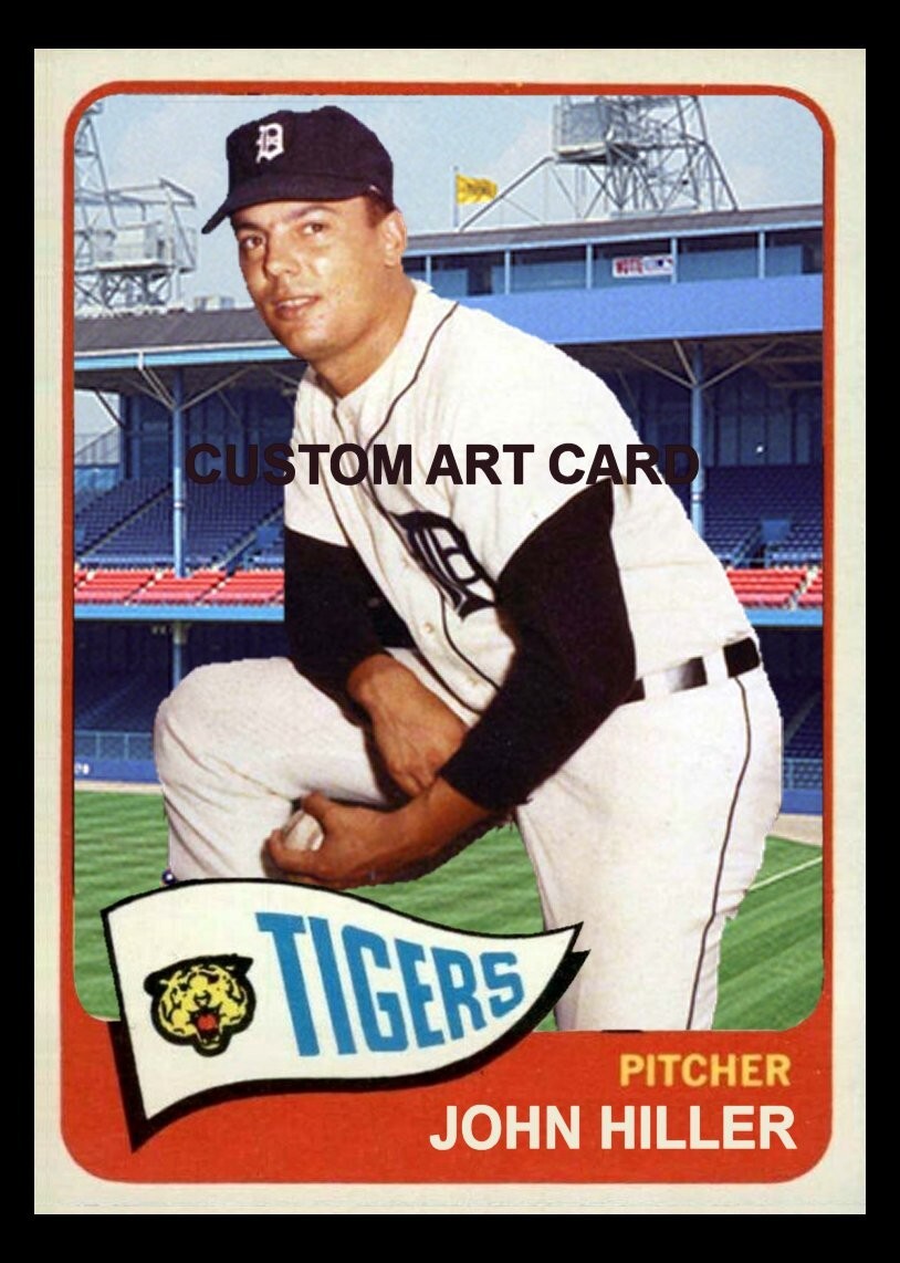 Detroit Tigers John Hiller 1965 Style Custom ACEO Art Baseball Card
