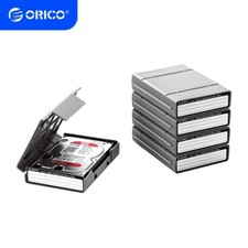 5 Pack ORICO 3.5 inch HDD Hard Drive Protective Case SDD Storage Box for HDD SSD