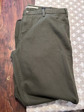 Banana Republic Slim Traveler Pant 2.0 Twill Green 38 X 34 Read Description