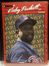 Kirby Pucket 1990 Donruss MVP MLB Card#BC-8 ( Error Date Of Birth)