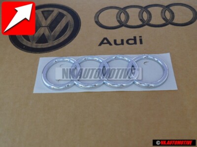 Audi Original Ringe Hinten Schriftzug Emblem Logo Zeichen Chrom  