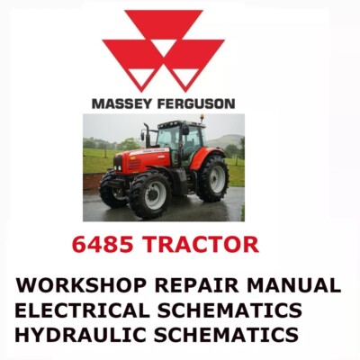 MASSEY FERGUSON 6485 TRACTOR MANUAL WORKSHOP REPAIR SHOP SERVICE ENGINE PDF