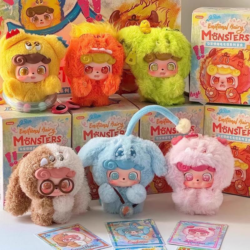 ぬいぐるみ Qkids Emotional Hairy MONSTERS JOTOYS Q.kid Emotional Hairy Monsters Plush Confirmed Blind