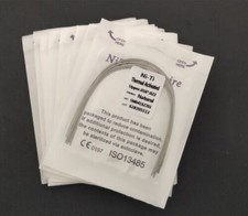 10Packs Dental Orthodontic Thermal Activated Niti Arch Wires Rectangular Natural
