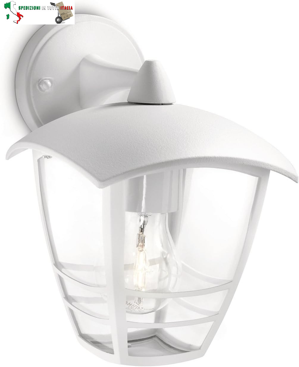 Lampada LED Creek Parete Esterni Alluminio Bianco | Design e Durata