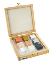 9pc Specimen Density Cube Set - For Studying Density & Mass - Eisco Labs