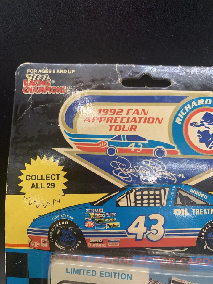 Racing Champions Bristol Richard Petty #43 1992 粉丝巡回赛 LE 压铸金属汽车 K — 第 3/4 张图片
