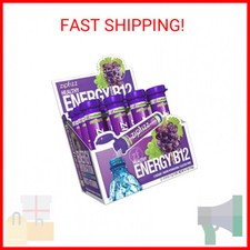 Zipfizz Daily Energy Drink Powder, Grape, 12 Pack  3-in-1 Sustained Energy, Rap
