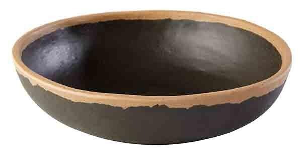 6 StüCk Schale Dessertschale Melamin Schwarz Steingutoptik Ø X H 165 X 40 Mm-image