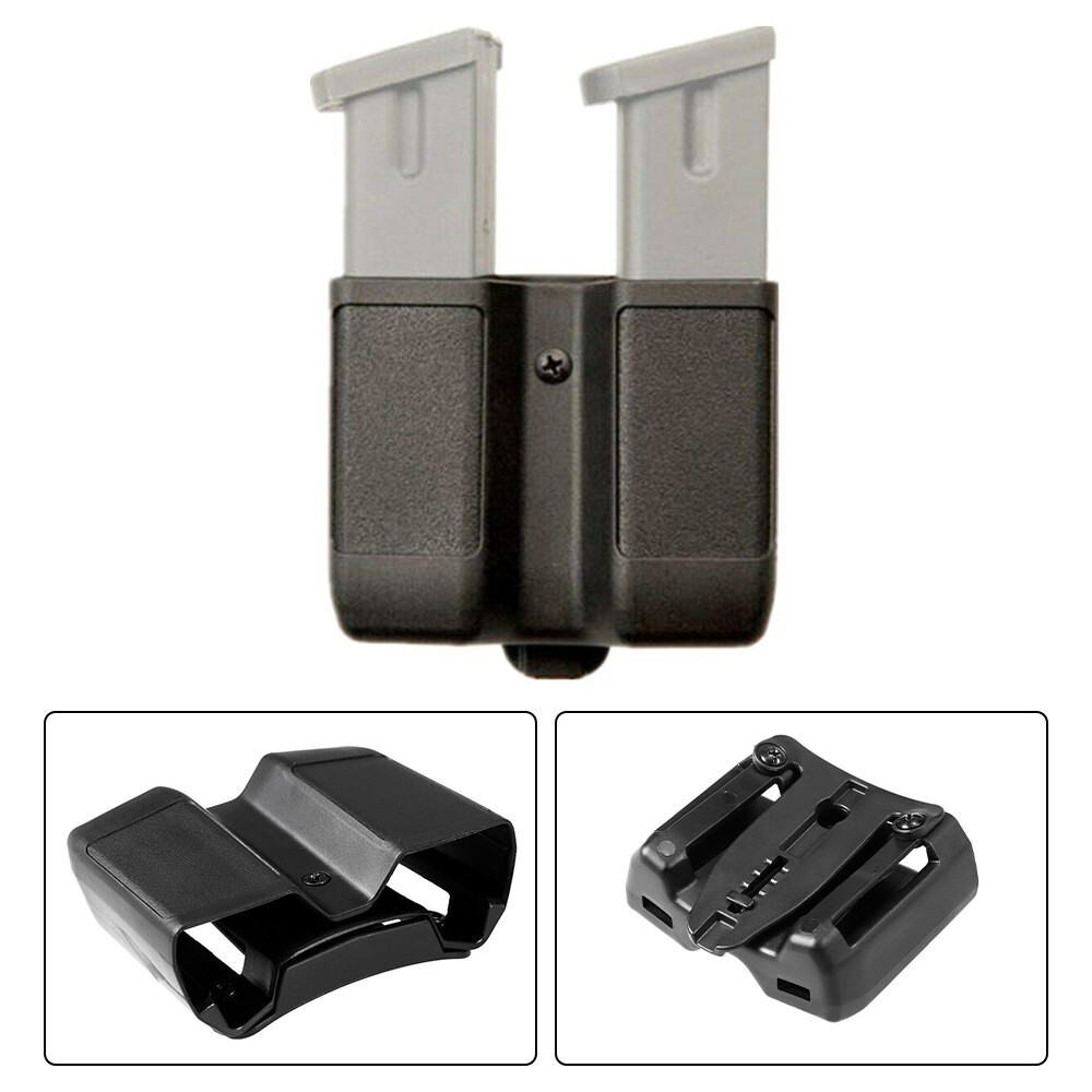 Tactical Double Stack Magazine Pouch for 9mm to .45 cal Mag Holder Shell Holster-image